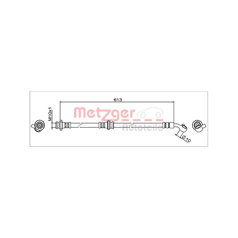 Flexible de frein avant gauche METZGER 4111949