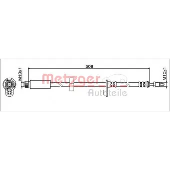 Flexible de frein METZGER 4112027