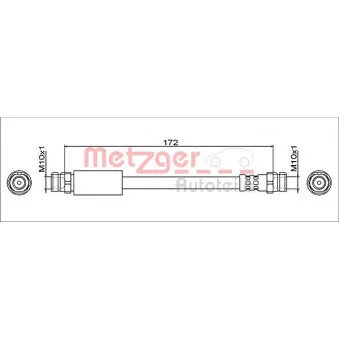 Flexible de frein METZGER