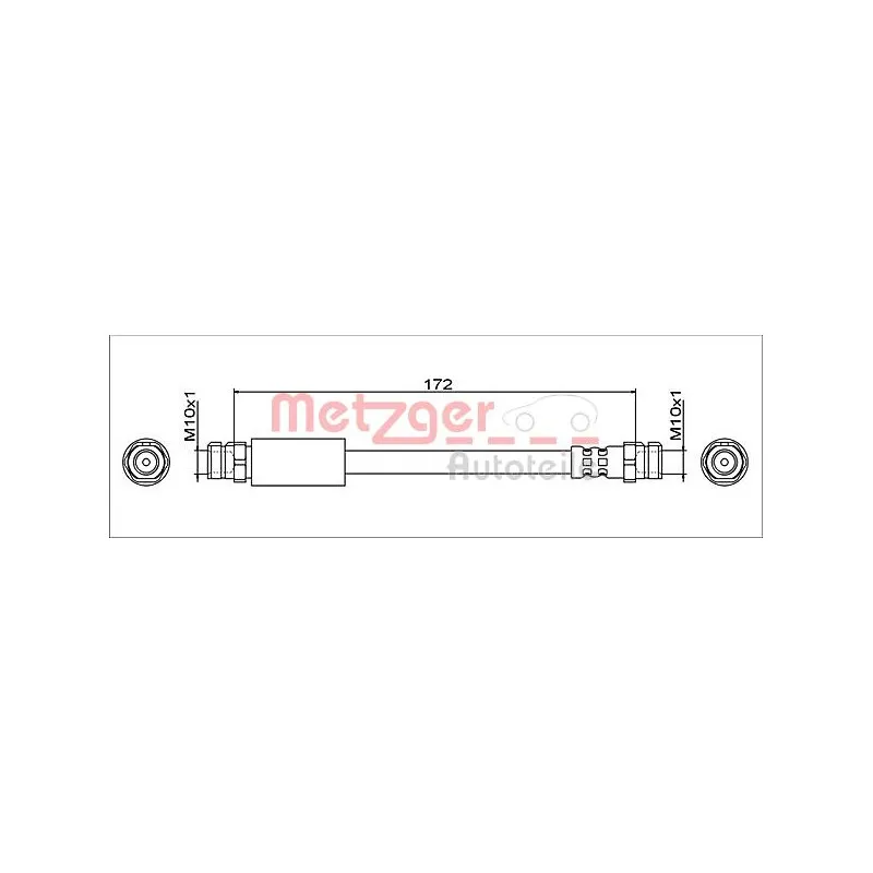 Flexible de frein METZGER 4112029