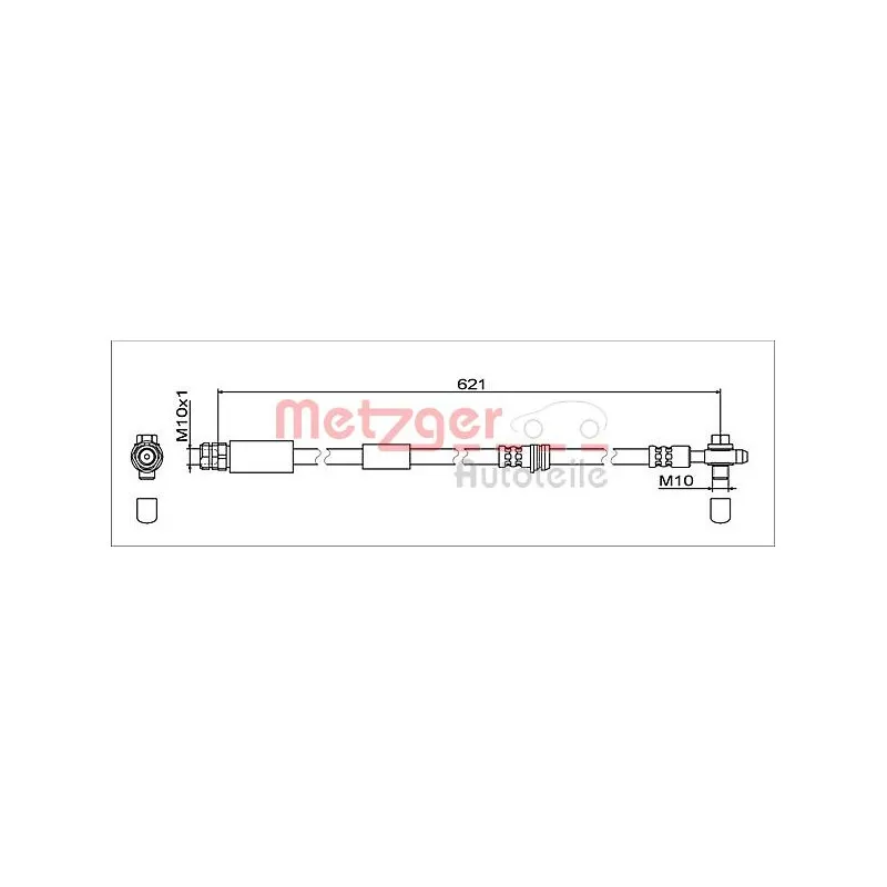 Flexible de frein METZGER 4112032