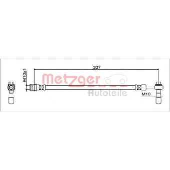 Flexible de frein METZGER 4112041