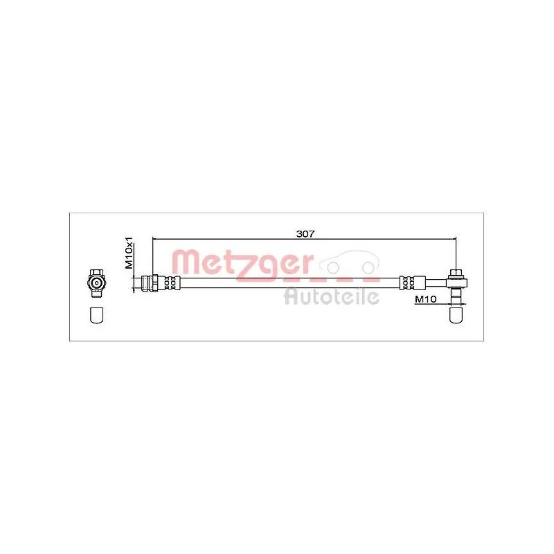 Flexible de frein METZGER 4112041