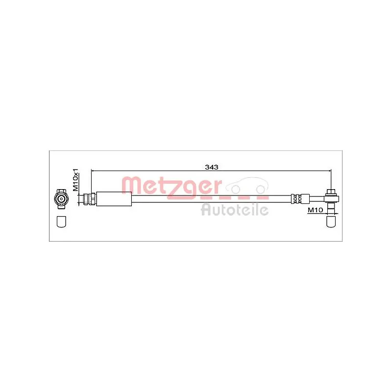Flexible de frein METZGER 4112042