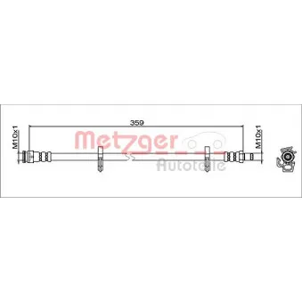 Flexible de frein METZGER 4112051