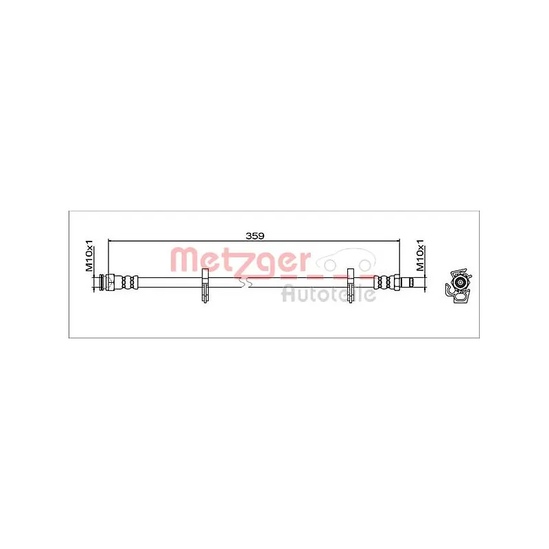 Flexible de frein METZGER 4112051