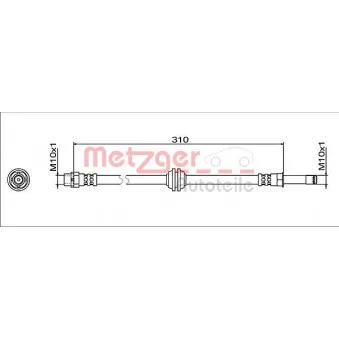 Flexible de frein METZGER 4112063