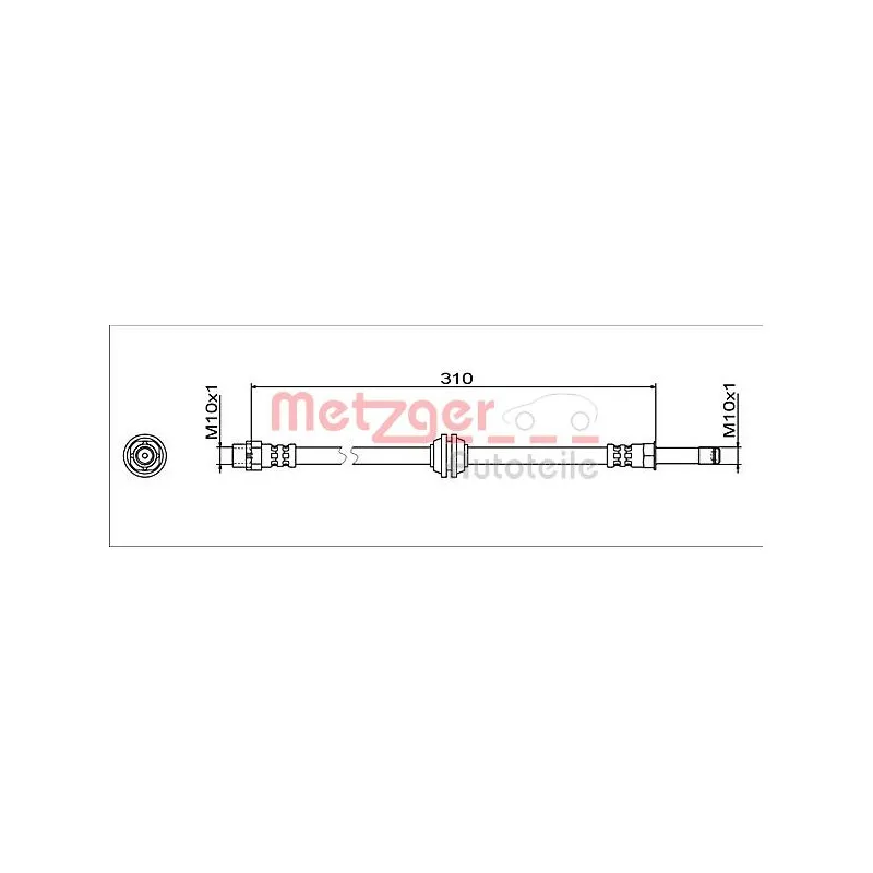 Flexible de frein METZGER 4112063