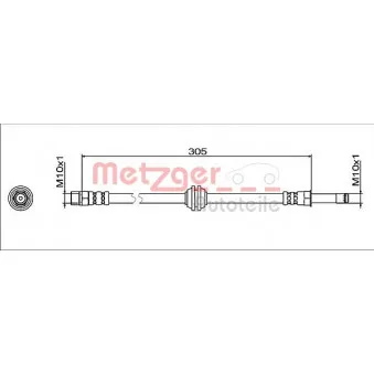 Flexible de frein METZGER 4112065