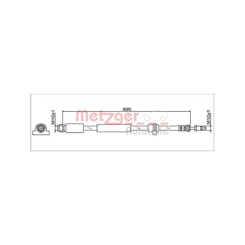 Flexible de frein METZGER 4112076