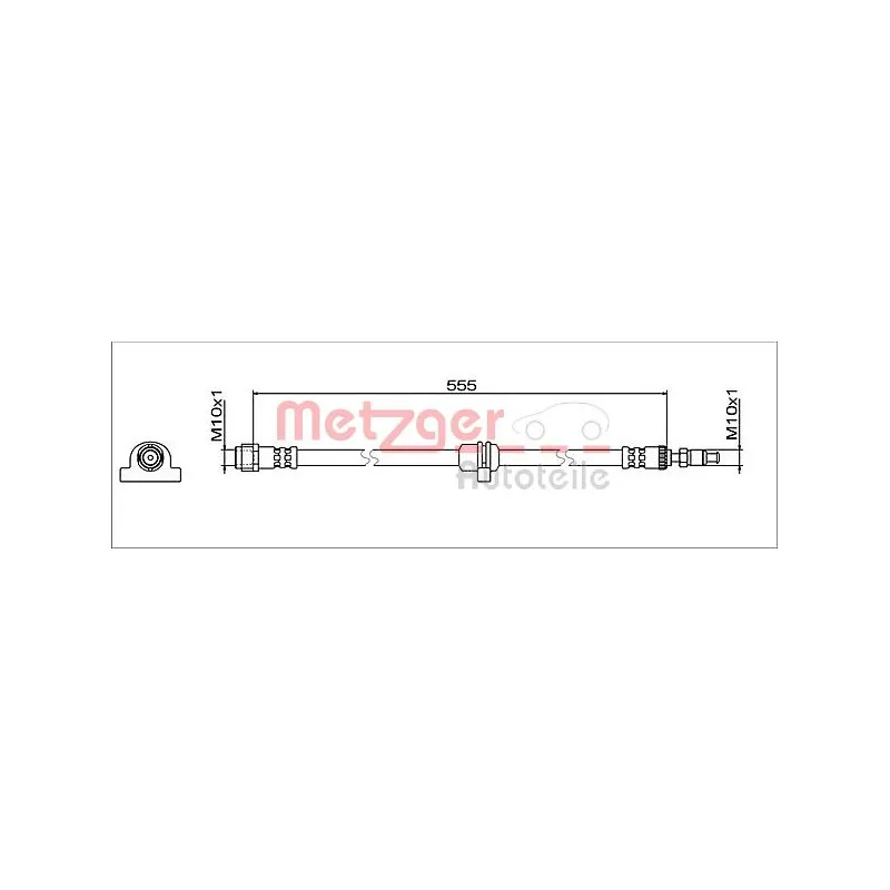 Flexible de frein METZGER 4112082