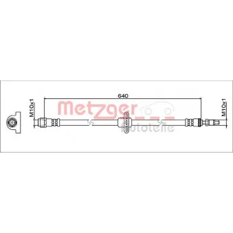 Flexible de frein METZGER