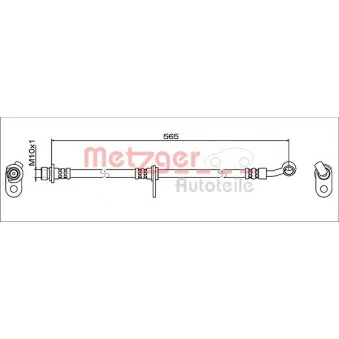 Flexible de frein avant gauche METZGER 4119373