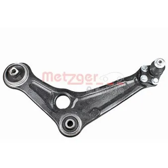 Bras de liaison, suspension de roue avant gauche METZGER 58126401