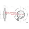 Jeu de 2 disques de frein avant METZGER 6110734 - Visuel 2