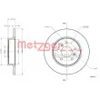 Jeu de 2 disques de frein arrière METZGER 6110761 - Visuel 3