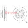 Jeu de 2 disques de frein arrière METZGER 6110763 - Visuel 3