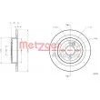 Jeu de 2 disques de frein arrière METZGER 6110770 - Visuel 1