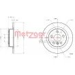 Jeu de 2 disques de frein arrière METZGER 6110782 - Visuel 3