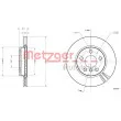 Jeu de 2 disques de frein avant METZGER 6110783 - Visuel 2