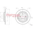 Jeu de 2 disques de frein arrière METZGER 6110797 - Visuel 2