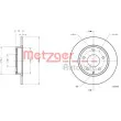 Jeu de 2 disques de frein arrière METZGER 6110799 - Visuel 3