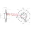 Jeu de 2 disques de frein avant METZGER 6110806 - Visuel 3