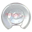 Déflecteur, disque de frein arrière droit METZGER 6115150 - Visuel 2