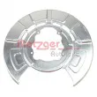Déflecteur, disque de frein METZGER 6115172 - Visuel 1