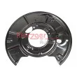 Déflecteur, disque de frein arrière gauche METZGER 6115177 - Visuel 1