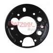 Déflecteur, disque de frein arrière gauche METZGER 6115185 - Visuel 2
