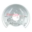 Déflecteur, disque de frein arrière gauche METZGER 6115241 - Visuel 2