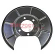 Déflecteur, disque de frein arrière droit METZGER 6115262 - Visuel 2