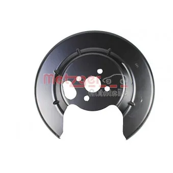 Déflecteur, disque de frein arrière gauche METZGER 6115317