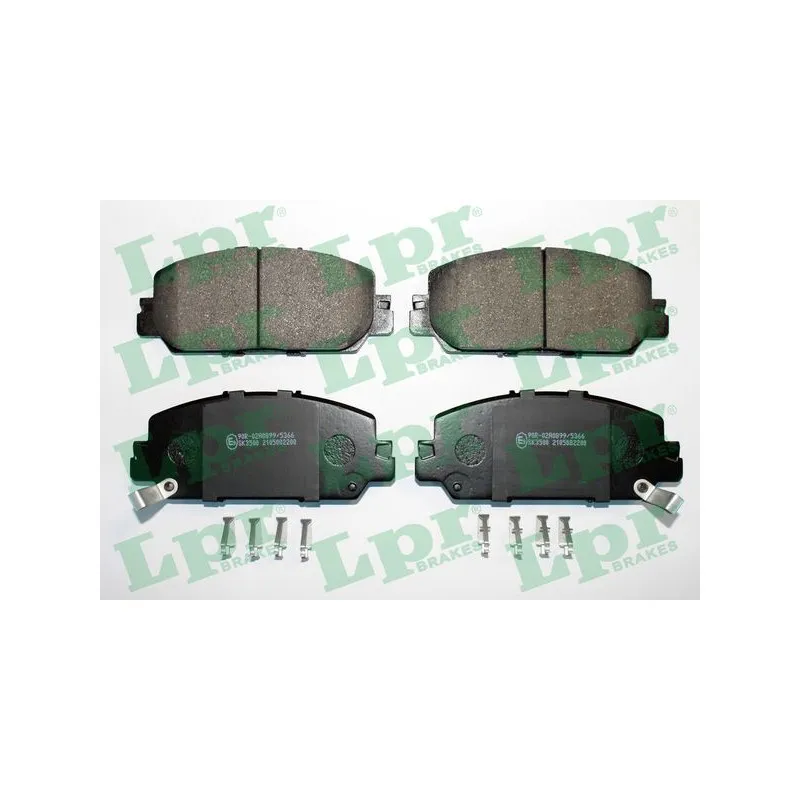 Jeu de 4 plaquettes de frein avant LPR 05P2200