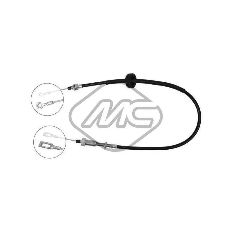 Tirette à câble, frein de stationnement Metalcaucho 80110