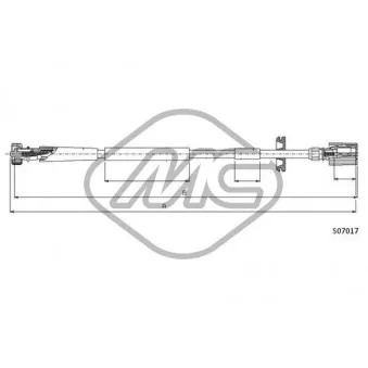 Câble flexible de commande de compteur Metalcaucho 81246