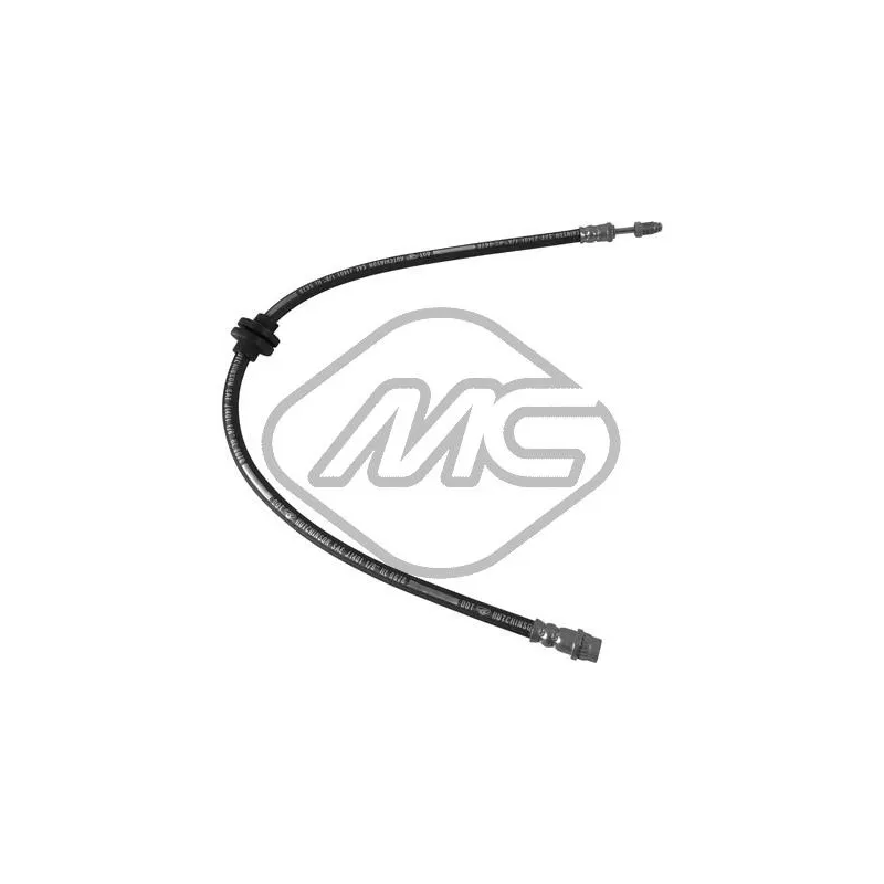 Flexible de frein arrière gauche Metalcaucho 96564