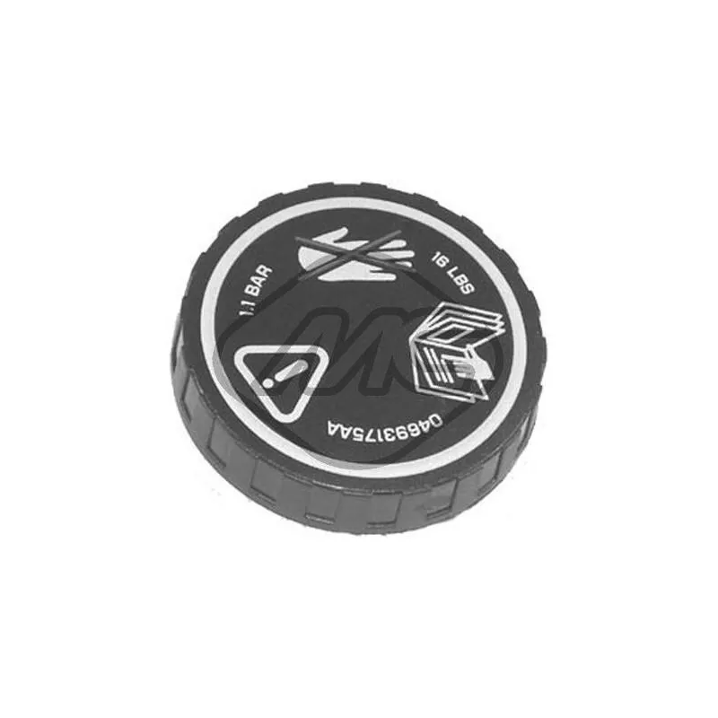 Bouchon, réservoir de liquide de refroidissement Metalcaucho 03767