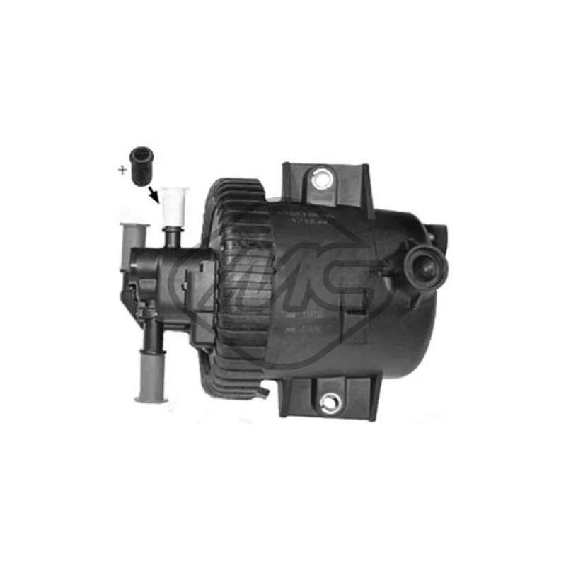 Boîtier, filtre à carburant Metalcaucho 03836