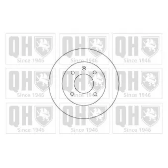 Jeu de 2 disques de frein avant QUINTON HAZELL