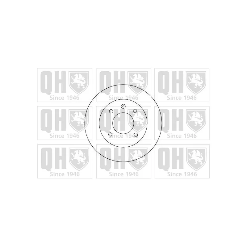 Jeu de 2 disques de frein avant QUINTON HAZELL BDC1002