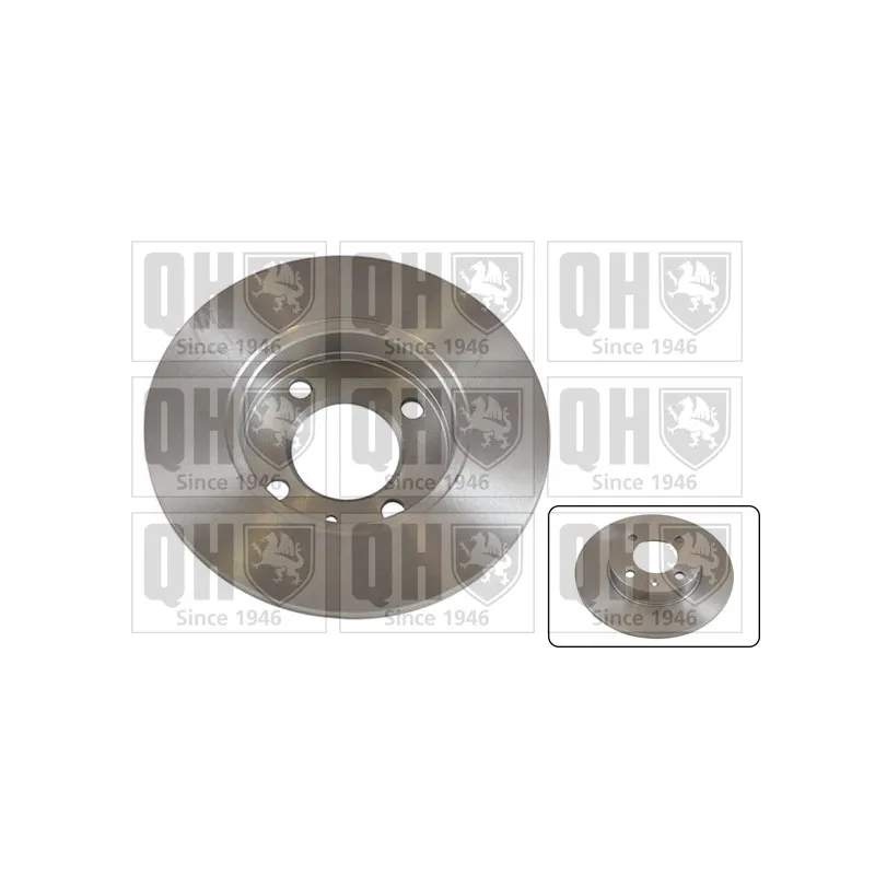 Jeu de 2 disques de frein avant QUINTON HAZELL BDC1010