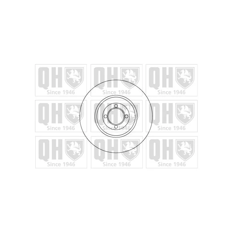 Jeu de 2 disques de frein avant QUINTON HAZELL BDC3113