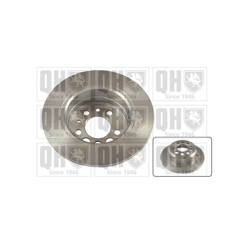 Jeu de 2 disques de frein arrière QUINTON HAZELL BDC3121