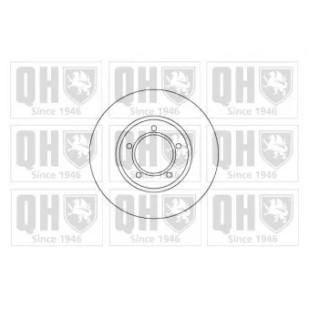 Jeu de 2 disques de frein avant QUINTON HAZELL BDC3136