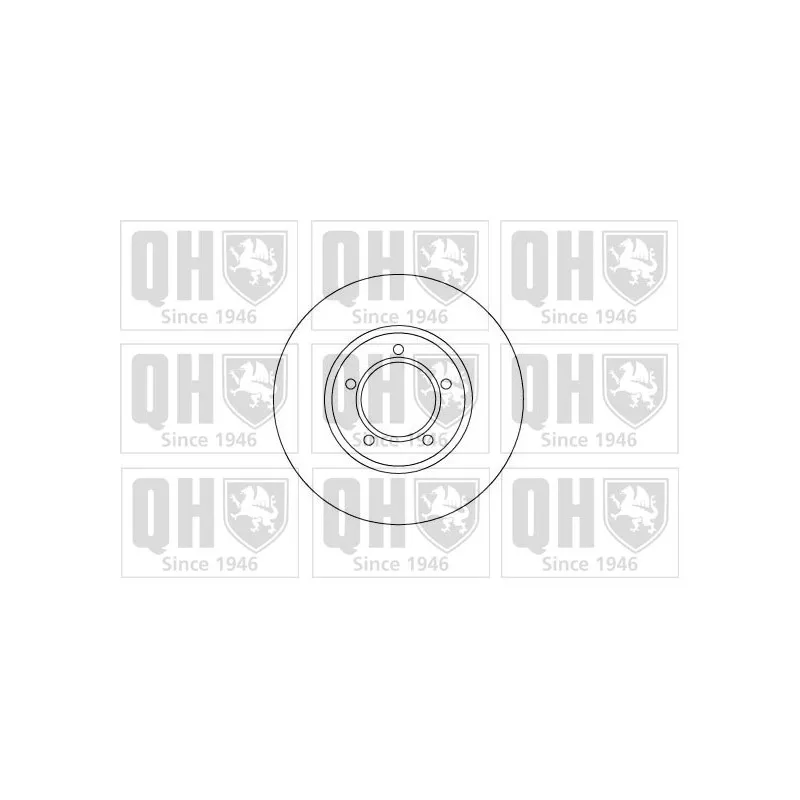 Jeu de 2 disques de frein avant QUINTON HAZELL BDC3136