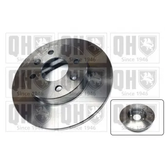 Jeu de 2 disques de frein avant QUINTON HAZELL BDC3249