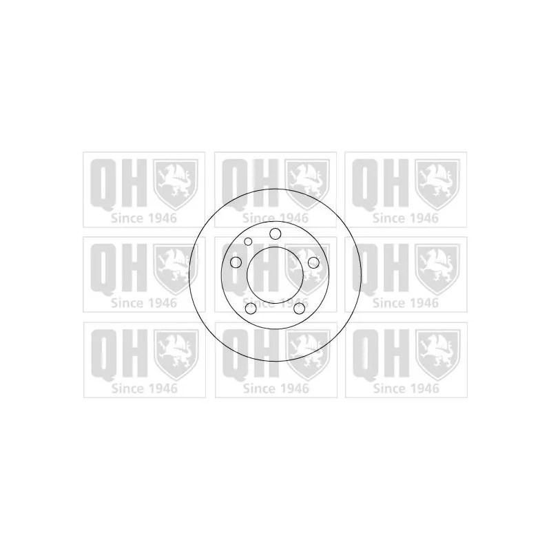 Jeu de 2 disques de frein avant QUINTON HAZELL BDC3290