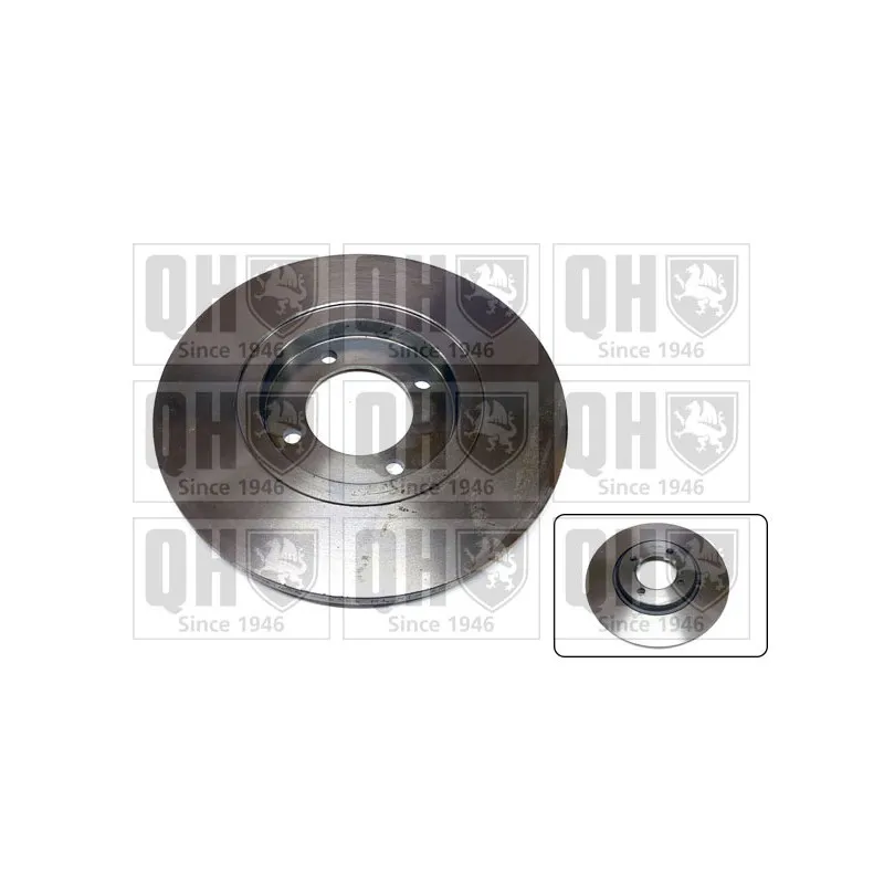 Jeu de 2 disques de frein avant QUINTON HAZELL BDC3346
